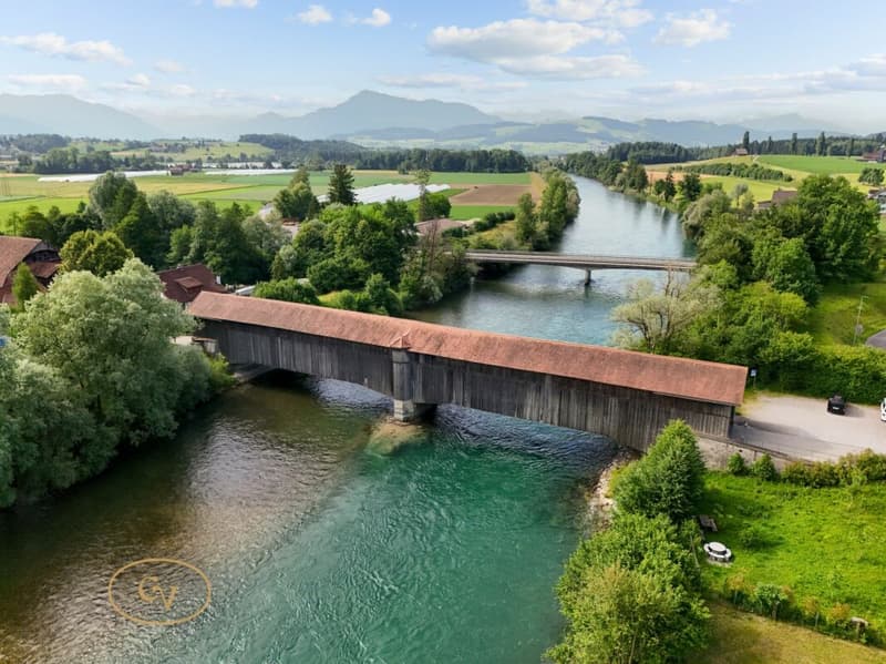 Vogelperspektive Reussbrücke