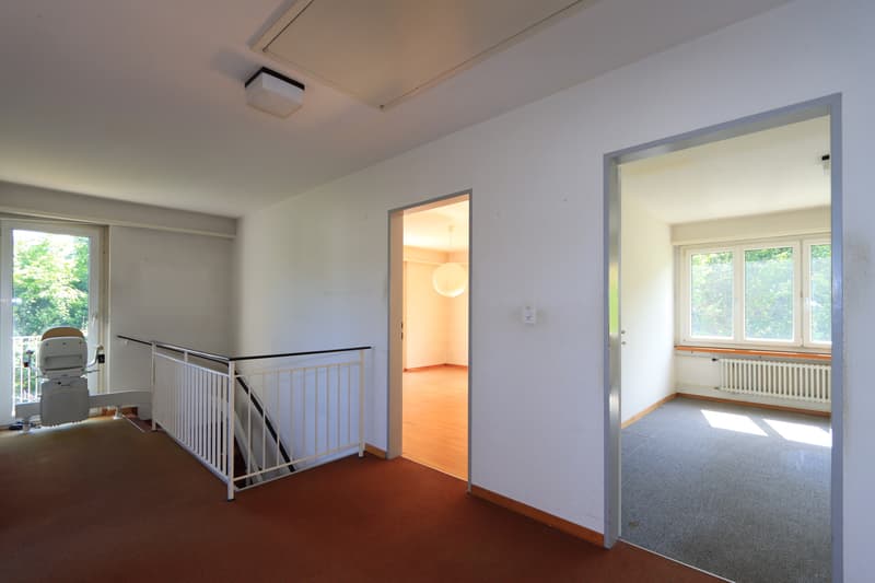 OG => Gang mit Blick in Zimmer 1 + 2