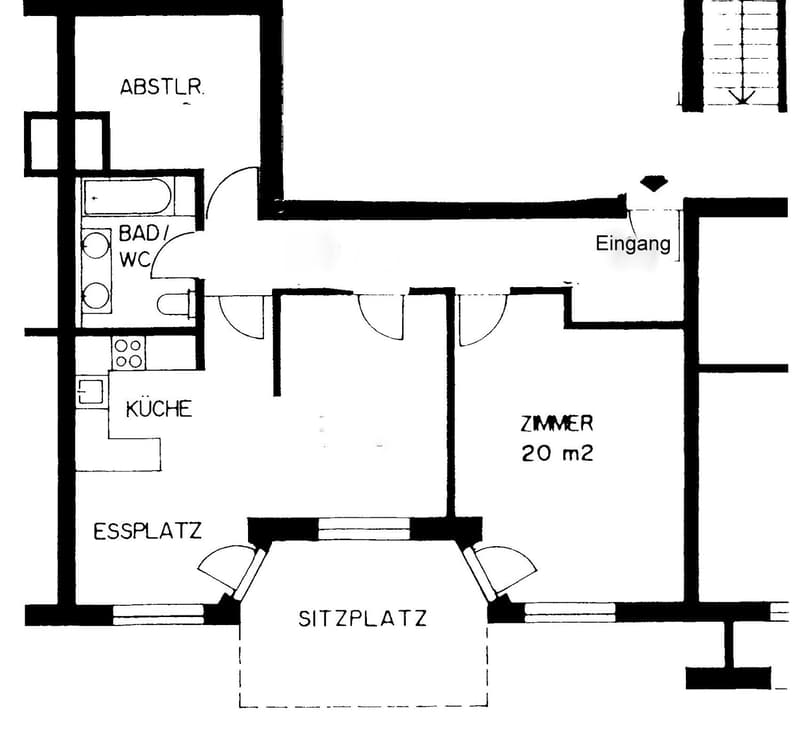 Charmante 2.5-Zimmer-Wohnung mit Sitzplatz in Zürich Hottingen (5)