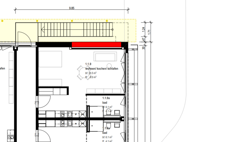 Moderne 1-Zimmer Stadtwohnung sucht neue Mieter (6)