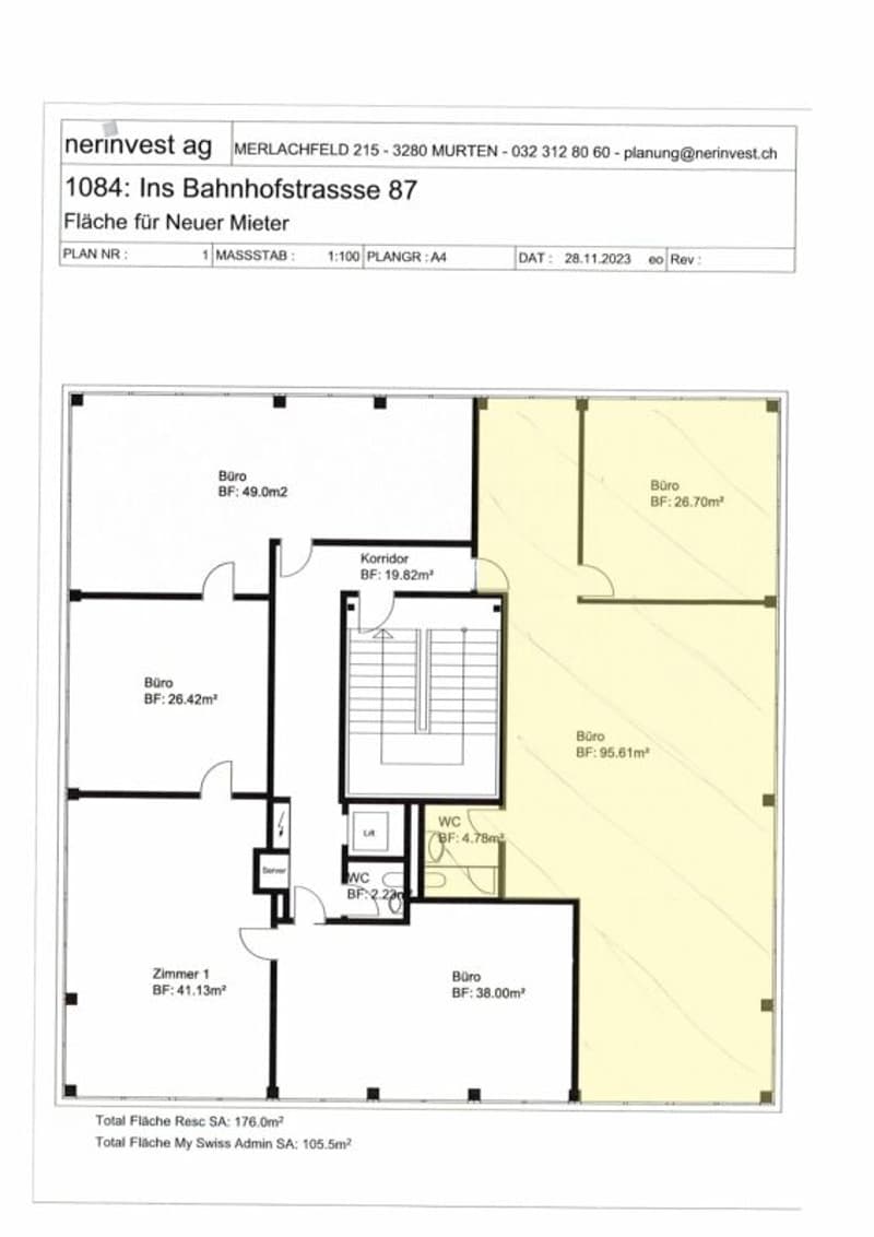 Büro- oder Atelierräumlichkeiten in gut frequentiertem Geschäftshaus (4)