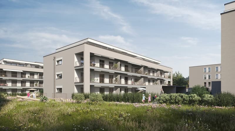 Zu vermieten : neue Einstellhallenplätze in Avenches (2)