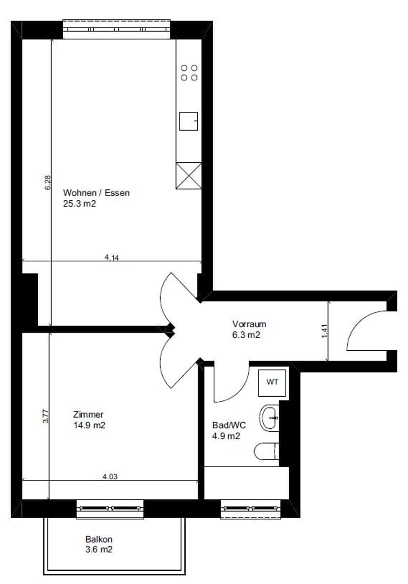 Wohnen im Herzen von Dietikon modern, zentral und mit sonnigem Balkon (2)