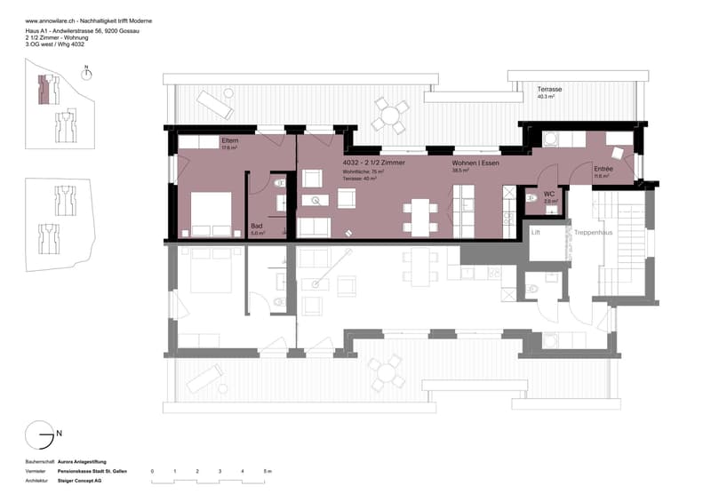 Exklusive Attika in Gossau SG sonnig, modern, Erstbezug (11)