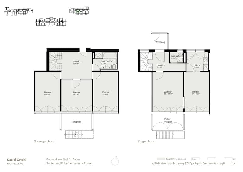 Sonnige Maisonettewohnung mit Garten-Sitzplatz (11)