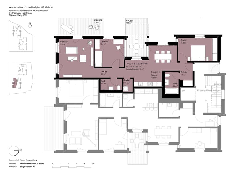 Moderne Gartenwohnung mit Sitzplatz und Loggia (11)