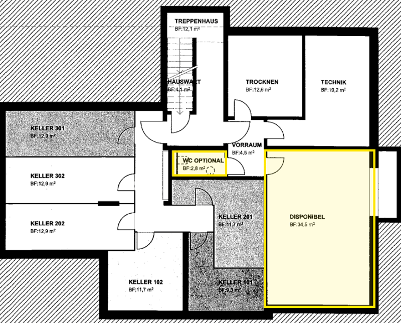 Vielseitig nutzbarer Hobby-, Bastel- oder Lagerraum mit 34.5 m² (4)