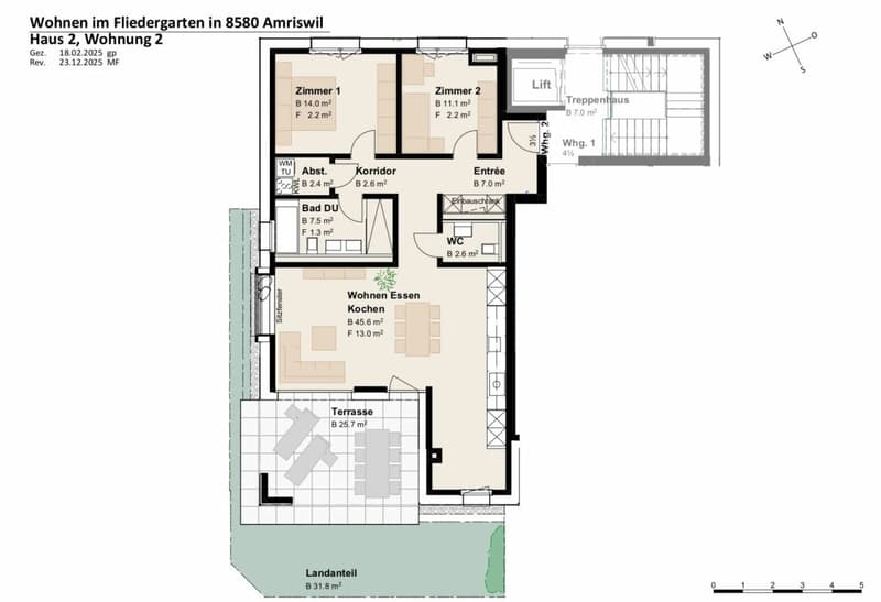 Neubauprojekt «Fliedergarten» - modernes Wohnen mit Stil und Nachhaltigkeit - hochwertige Gartenwohnung (4)