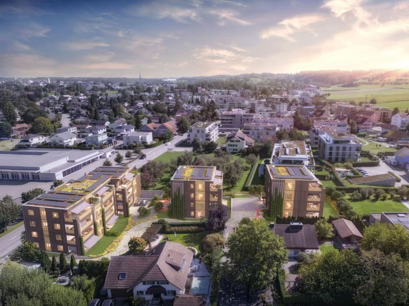 Neubauprojekt «Fliedergarten» - modernes Wohnen mit Stil und Nachhaltigkeit - hochwertige Garten-Maisonette (4)