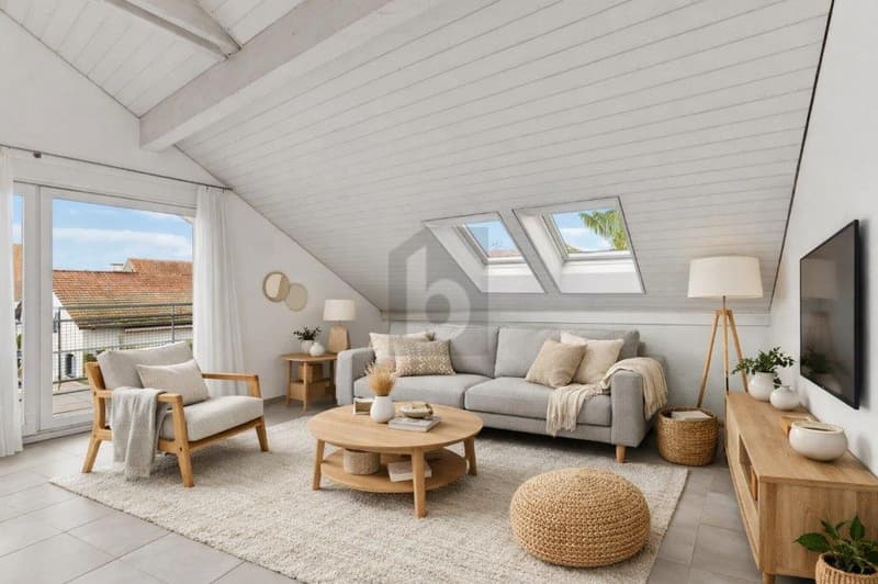HOHE DECKEN MIT SONNIGEM BALKON! (2)