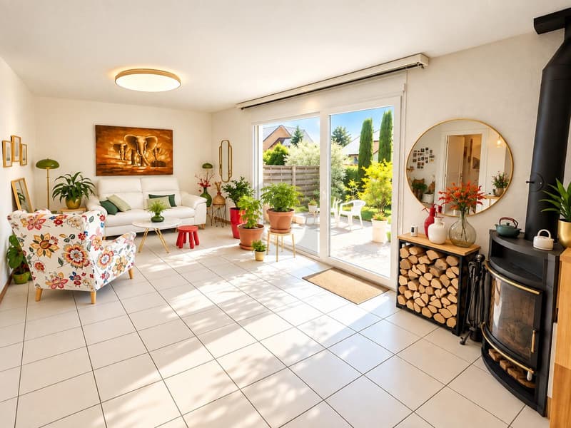 MAGNIFIQUE SPACIEUSE ET LUMINEUSE AVEC BEAU JARDIN (3)