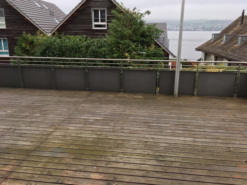 schöne und moderne 2.5 Zimmer Wohnung mit grosser Terrasse (30m2) und Seesicht (7)