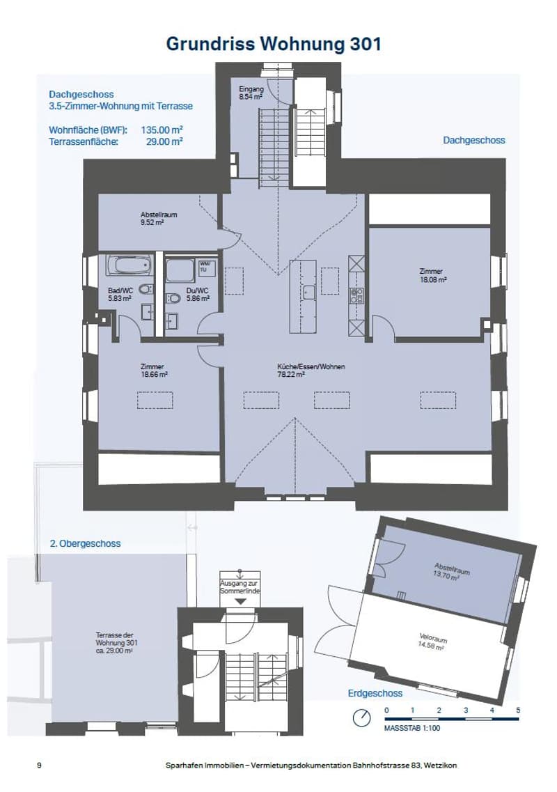 Grosszügige 3.5-Zimmer-Dachwohnung mit historischem Charme (7)