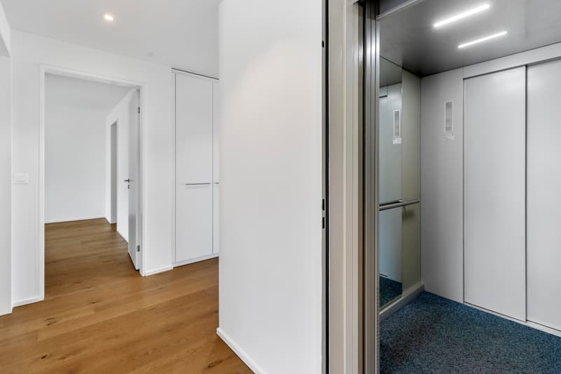 Direkter Zugang mit Lift in die Wohnung