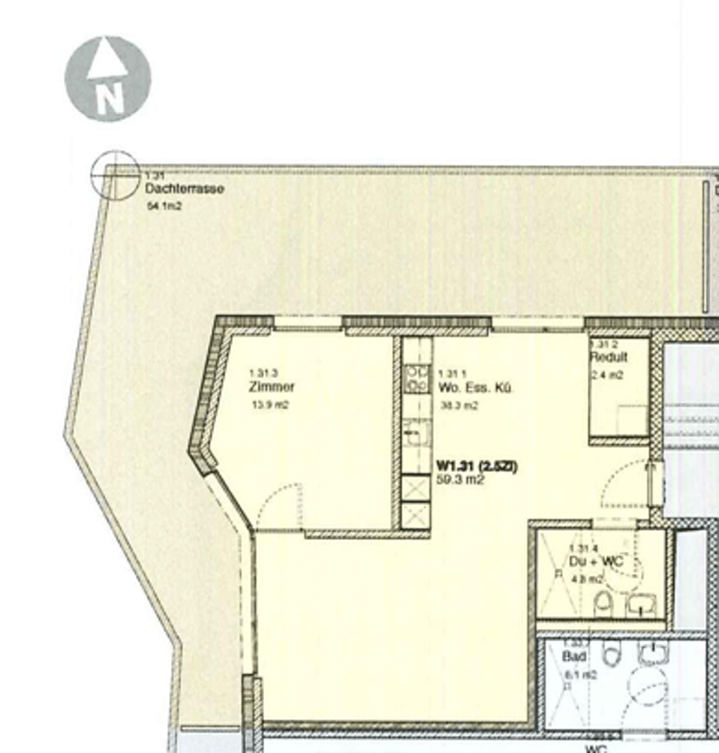 Moderne 2.5-Zimmer-Terrassenwohnung mit Aussicht in Bonstetten (6)