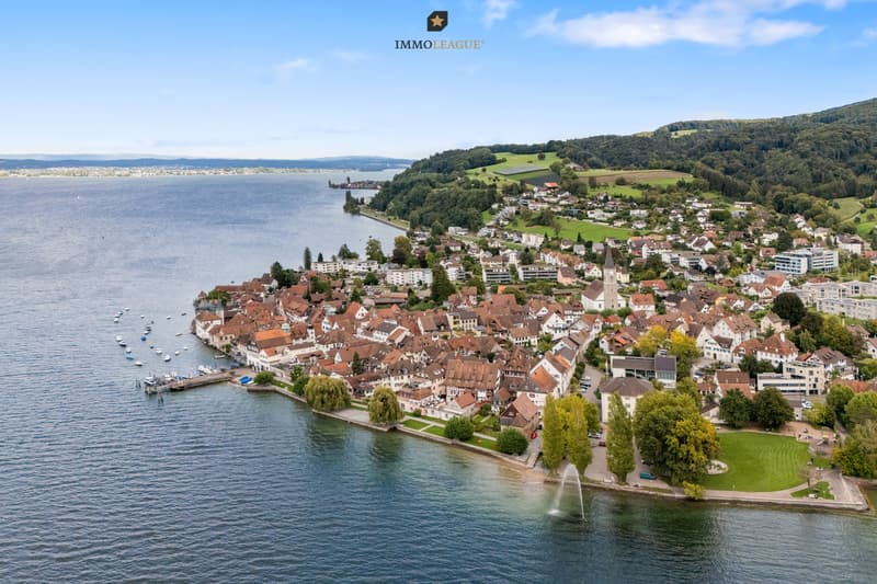 Steckborn, ein malerisches Städtchen am Bodensee, verzaubert mit seinem historischen Charme und der idyllischen Seepromenade.