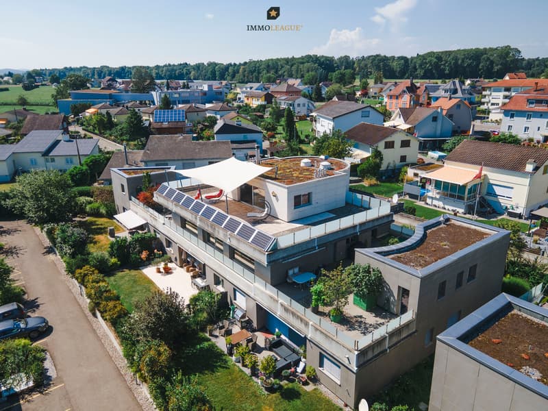 Diese Attika bietet Ihnen die Möglichkeit, inmitten der Stadt zu leben und gleichzeitig Rückzugsort und Ruhe zu geniessen.