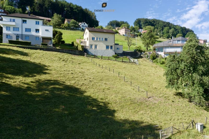 Viel Umschwung mit optimaler Grundstücksform.