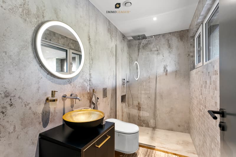 Schön designtes Gäste-WC.