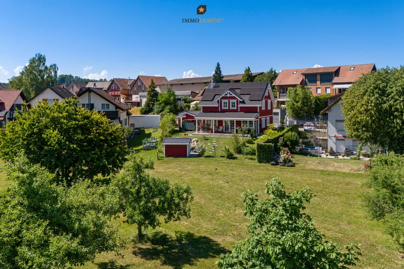 Schwedenhaus in idyllischer Alleinlage.