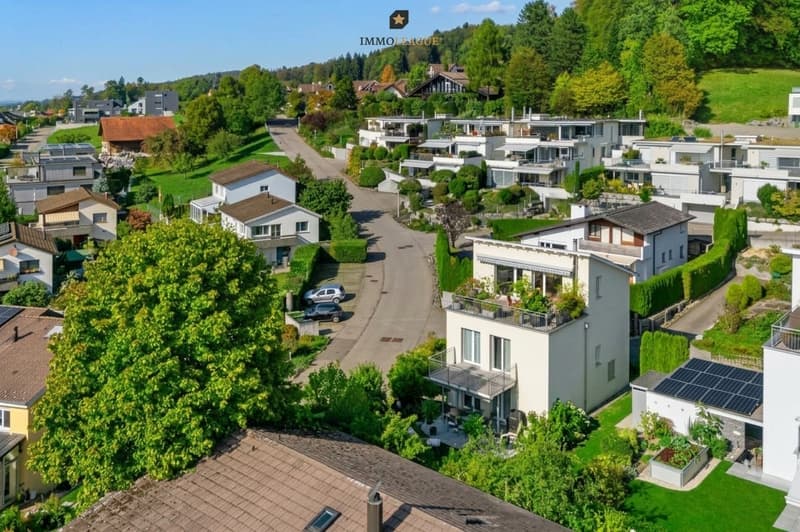 Wunderschöne Aussicht über die Nachbarschaft.
