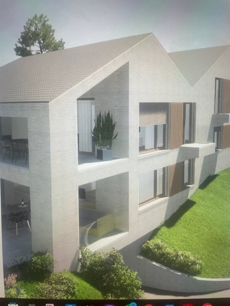 Baubewilligtes 2-Familienhaus an erhöhter Aussichtslage Blick auf Einstein