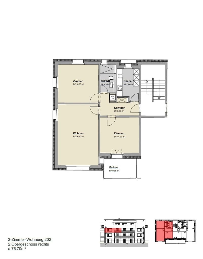 Moderne 3-Zimmer-Wohnung in sanierter Liegenschaft (12)