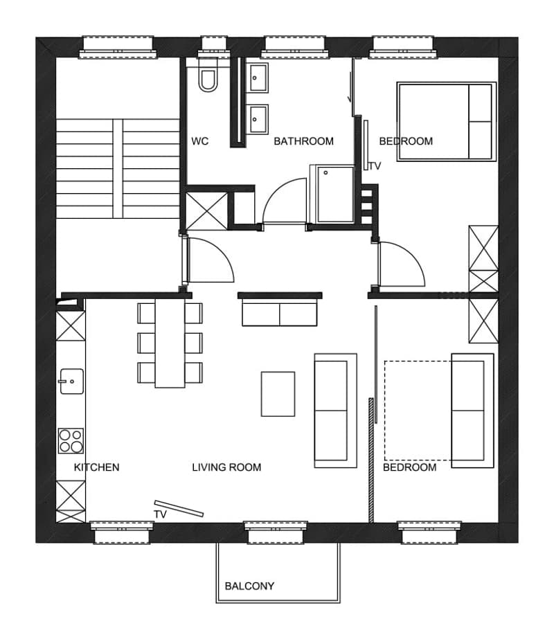 Grosszügige möblierte 3.5-Zimmer-Wohnung mit Balkon in Zürich-West (17)