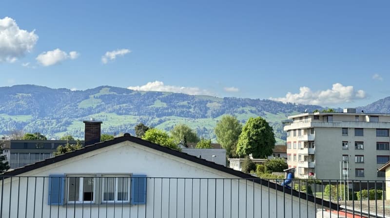 Moderne kleine Douplex Wohnung mit herrlicher Aussicht in Rapperswil zu vermieten (4)