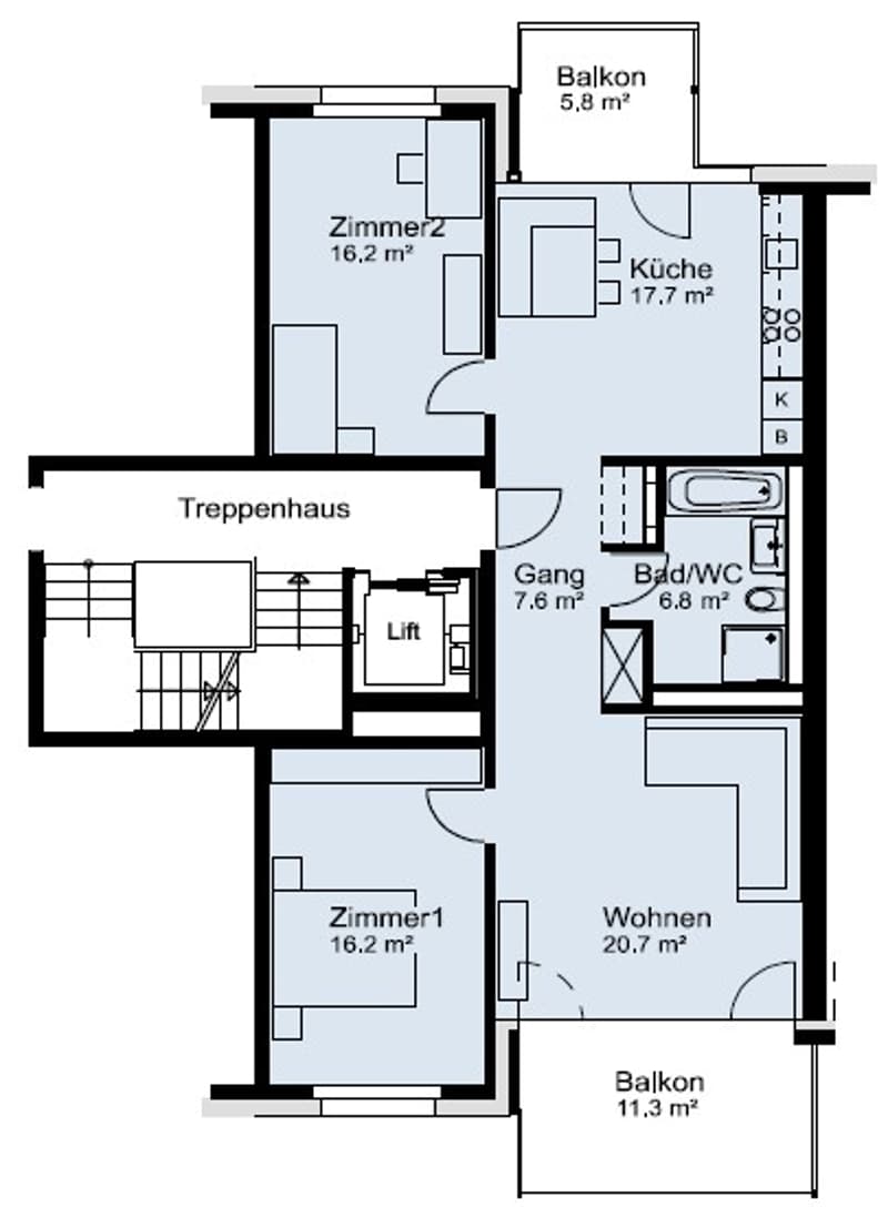 Schöne 3½-Zimmerwohnung im Minergie-P Standard (7)