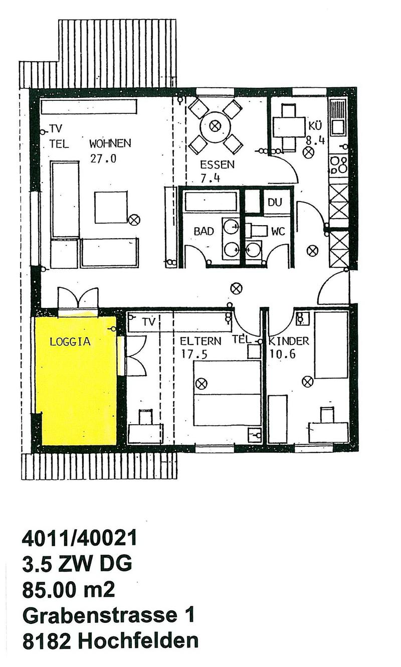 Dachwohnung an ruhiger und sonniger Lage (5)