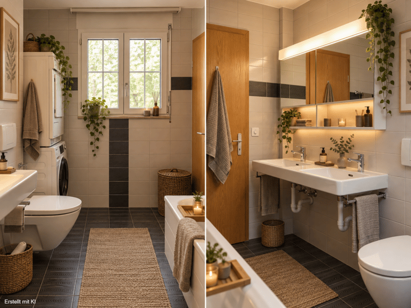 Badezimmer gross - Einrichtungsbeispiel