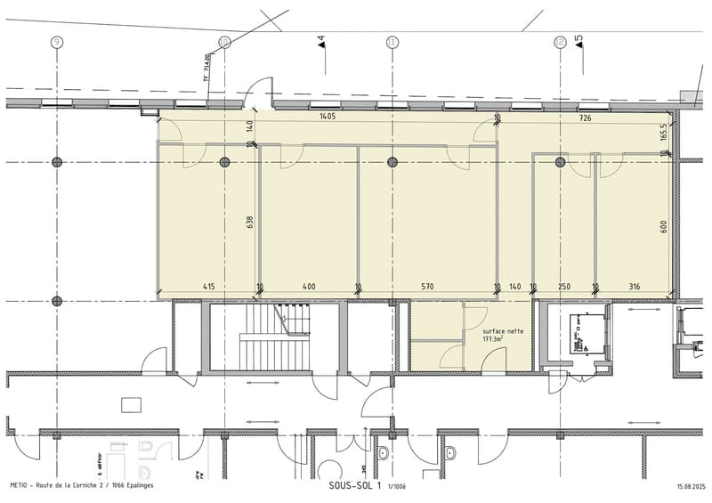 Ground floor with a hallway, living room, bedroom, and kitchen. Stairs leading to an upper floor with another living room, bedroom, and bathroom. Terrace area on the upper floor.
