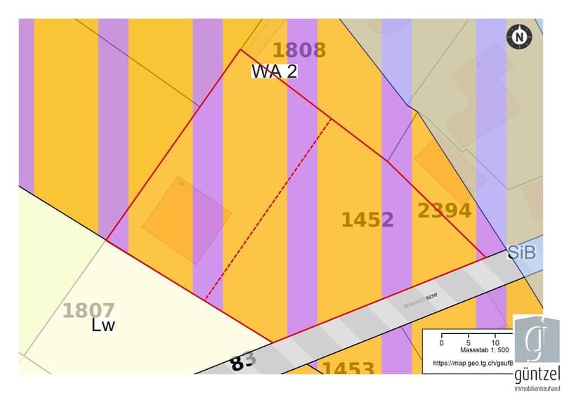 ca. 1080 m² Bauland in Freidorf