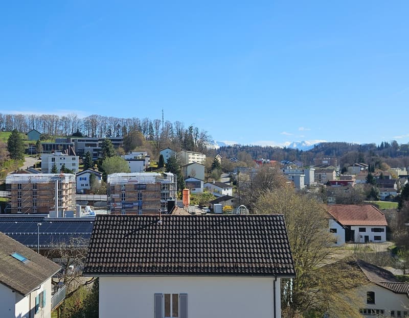 Ausblick nach Süden zu den Glarner Alpen