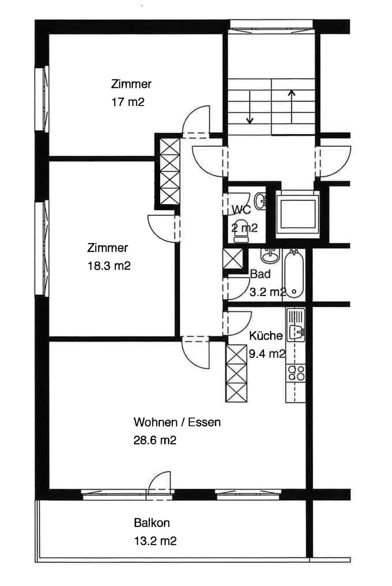 Wohnungsgrundriss