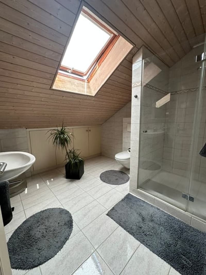 Dusche-WC im Dachgeschoss