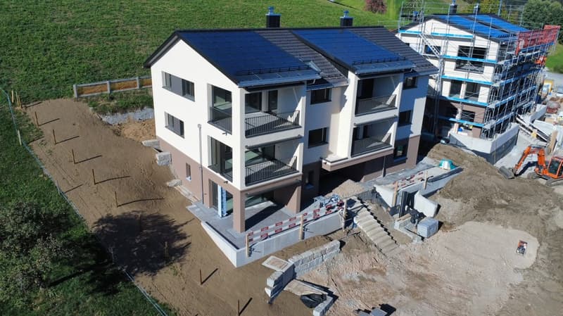 Ansicht Doppel-Einfamilienhaus südwest