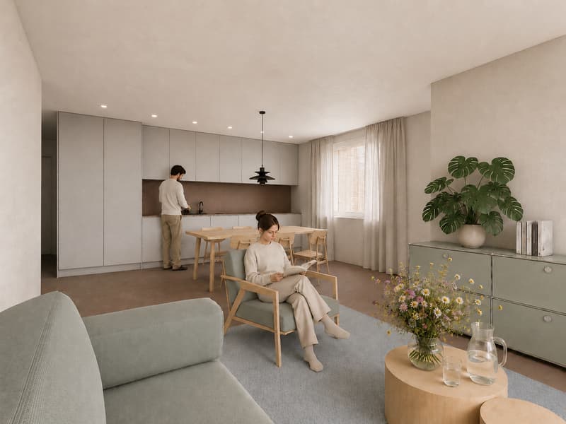 Modernes 1.5-Zimmer-Büro im Neubau in Hirzel – sonnig, ruhig und barrierefrei (2)