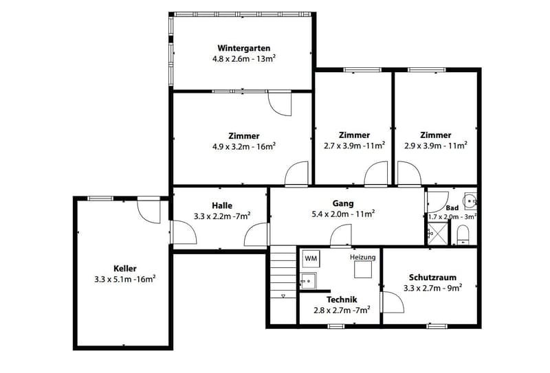 Attraktives 5½-Zimmer Einfamilienhaus mit Garage und schöner Bergsicht (13)