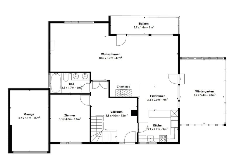 Attraktives 5½-Zimmer Einfamilienhaus mit Garage und schöner Bergsicht (12)