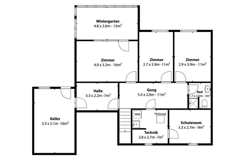 Attraktives 5½-Zimmer Einfamilienhaus mit Garage und schöner Bergsicht (13)