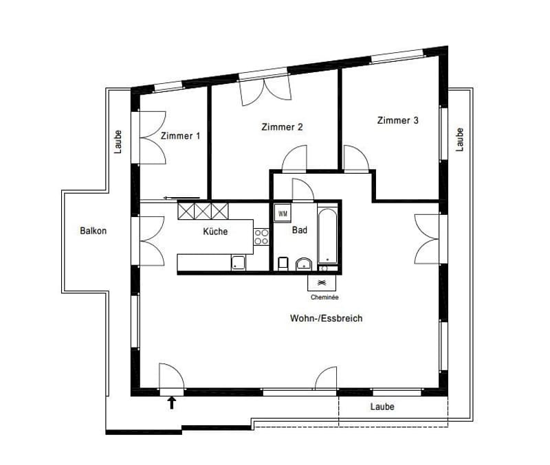 Helle 4½-Zimmerwohnung mit schöner Aussicht auf den Rhein (13)