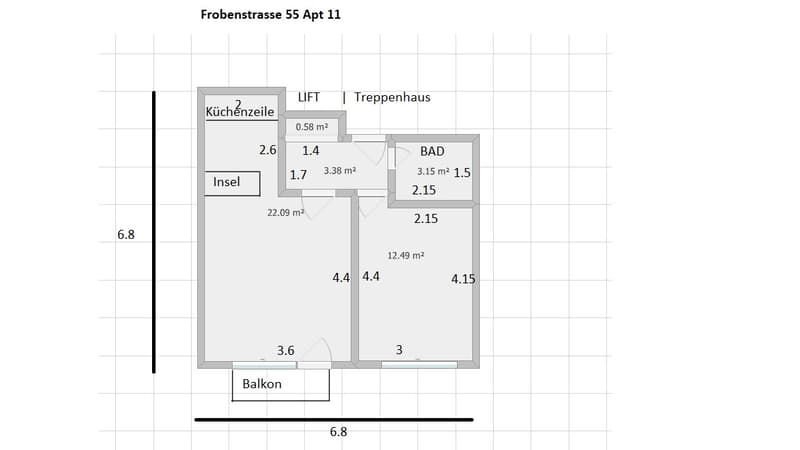 2.5 room Apartment in Gundeli (9)
