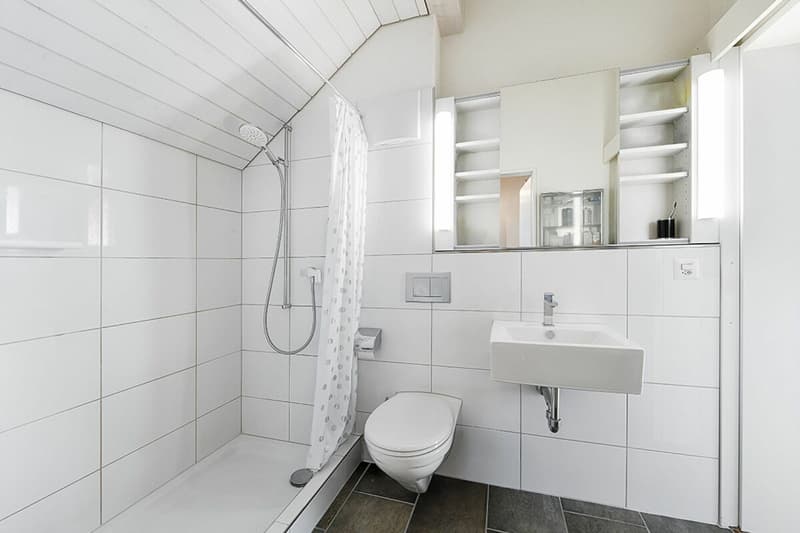 Badezimmer im Dachgeschoss