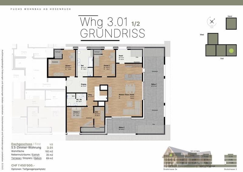 Grundriss 1. Etage