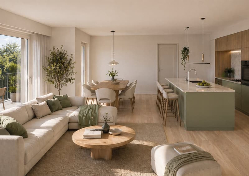 Dachwohnung mit Weitblick | 5½ Zimmer und viel Raum (2)