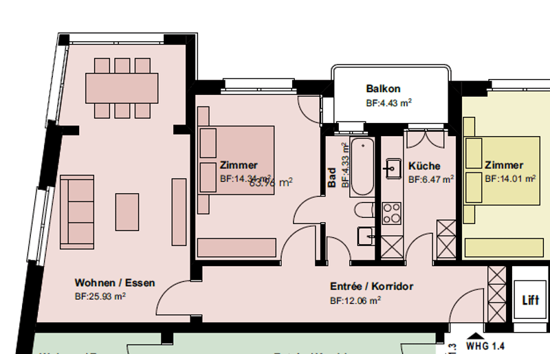 Wohnen an bester Lage in Zürich moderne 2.5-Zimmerwohnung (10)