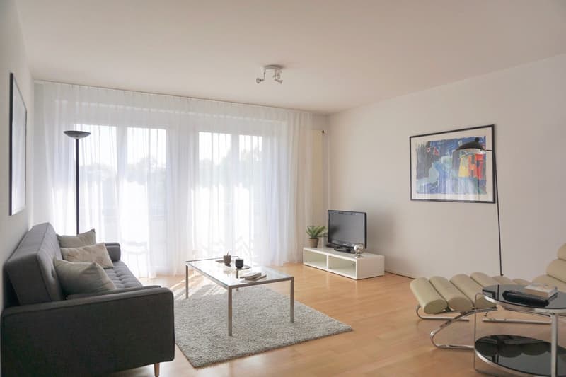 Modern furnished 2-bedroom apartment with balcony and weekly cleaning service for rent (1)