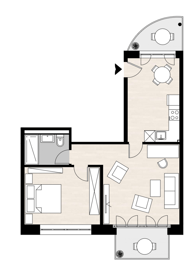Furnished 1-Bedroom Apartment Zurich Wiedikon – central, Balcony & cleaning Servic (13)